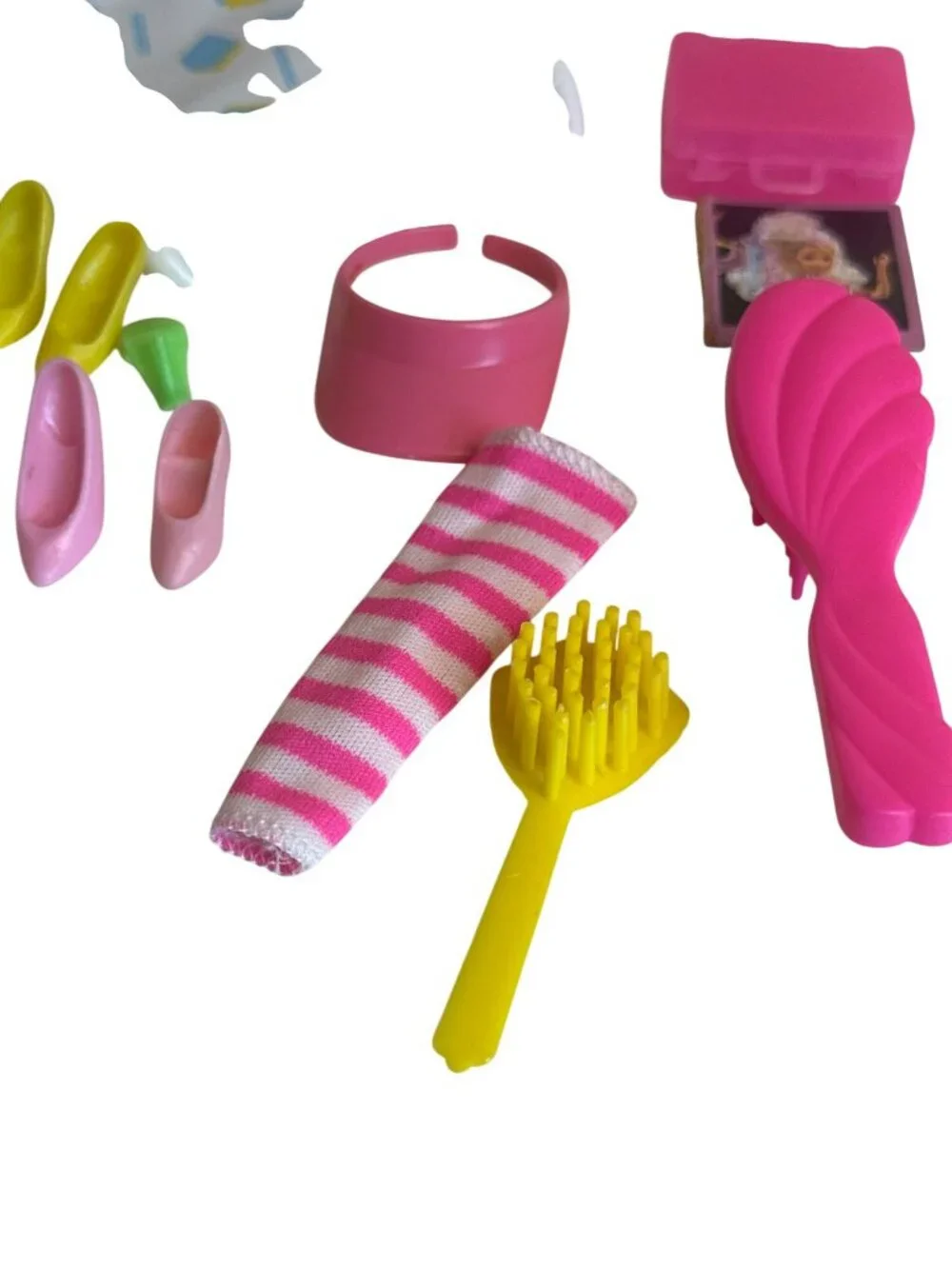 Vintage Barbie Accessories 80s 90s Lawn Chair Brushes Shoes Etc. Toys Mattel